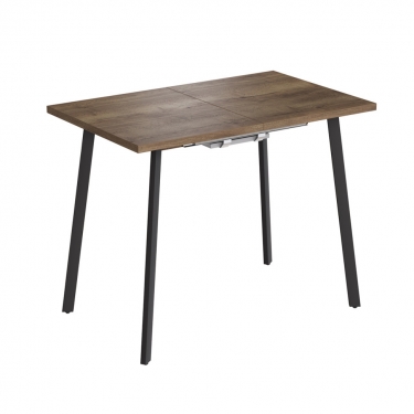 Комплект Стол ТИТО 960(+300+300)*600 Комплект ножек ТИТО металл Черный матовый м