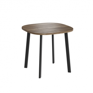 Комплект Стол УГО нераздвижной 800*800 Комплект ножек ТИТАН металл Черный Матовый м