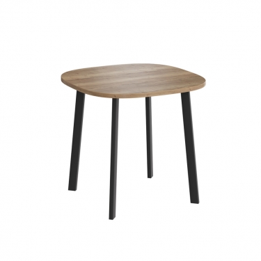 Комплект Стол УГО нераздвижной 800*800 Комплект ножек ТИТАН металл Черный Матовый м