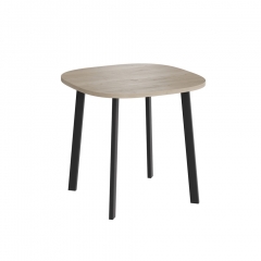 Комплект Стол УГО нераздвижной 800*800 Комплект ножек ТИТАН металл Черный Матовый м