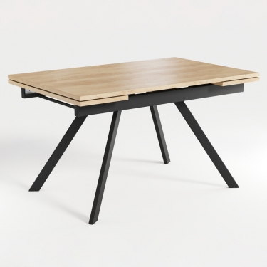 Комплект Стол РЕНДАЛ EGGER 1400(+330+330)*900 Опора РЕНДАЛ Металл Черный матовый м