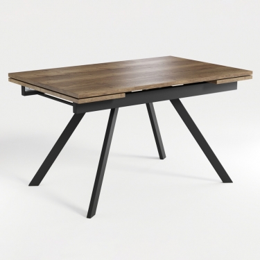 Комплект Стол РЕНДАЛ EGGER 1400(+330+330)*900 Опора РЕНДАЛ Металл Черный матовый м