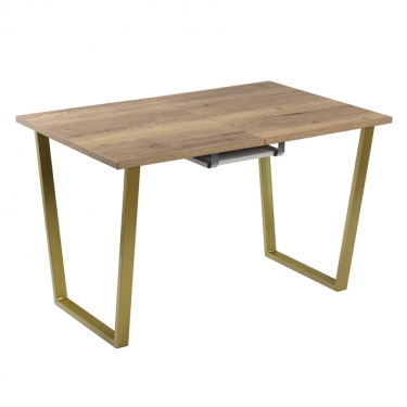 Комплект Стол АТЛАНТ 01 EGGER 1100(+400)*700 ОПОРА (А1,4) Золото