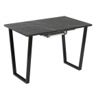 Комплект Стол АТЛАНТ 02 EGGER 1200(+500)*800 ОПОРА (А2,6,11,12) Черный матовый м