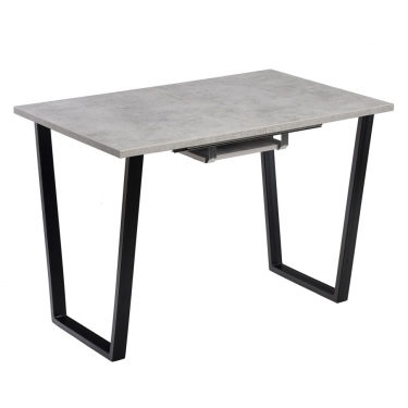 Комплект Стол АТЛАНТ 01 EGGER 1100(+400)*700 ОПОРА (А1,4) Черный Матовый м