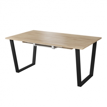 Комплект Стол АТЛАНТ 07 EGGER 1400(+600)*900 ОПОРА (А7,8,9,10) Черный матовый м