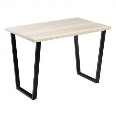 Комплект Стол АТЛАНТ 08 EGGER 1400*900 ОПОРА (А7,8,9,10) Черный матовый м