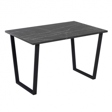 Комплект Стол АТЛАНТ 08 EGGER 1400*900 ОПОРА (А7,8,9,10) Черный матовый м