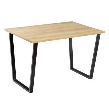 Комплект Стол АТЛАНТ 11 EGGER 1300*800 ОПОРА (А2,6,11,12) Черный матовый м