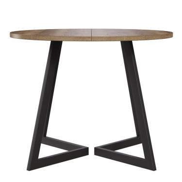 Комплект Стол РИМ D-1050(+450) EGGER ОПОРА РИМ Черный Матовый м