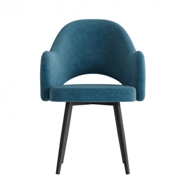 Комплект Стул КЛЕО сиденье NEW, КАРКАС СТЕЛС Черный матовый М