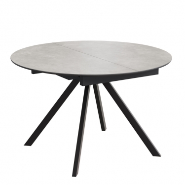 Комплект Стол КЭМПИОН Керамика D-1200(+380) Опора для стола КЭМПИОН Металл Черный Матовый м