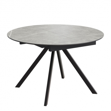 Комплект Стол КЭМПИОН Керамика D-1200(+380) Опора для стола КЭМПИОН Металл Черный Матовый м