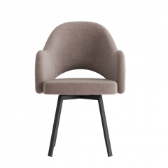 Комплект Стул КЛЕО сиденье NEW, Каркас РИЛЛИ поворотный разборный металл Черный матовый м