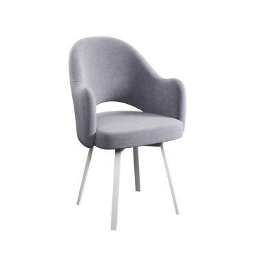 Комплект Стул КЛЕО сиденье NEW, Каркас РИЛЛИ поворотный разборный металл Белый м