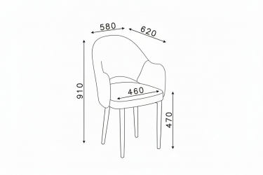 Стул Клео темно-бежевый