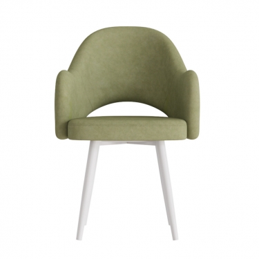 Комплект Стул КЛЕО сиденье NEW, КАРКАС СТЕЛС Белый м