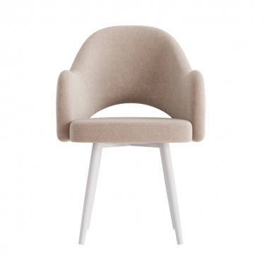 Комплект Стул КЛЕО сиденье NEW, КАРКАС СТЕЛС Белый м